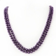 Necklace "Classic Violet Pearls"