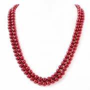 Naszyjnik "Classic Red Pearls"