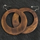 Brown Wooden Earrings