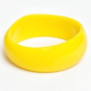 Żółta Plastikowa Bransoletka