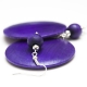 Violet Wooden Earrings