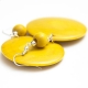 Yellow Wooden Earrings