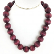 Necklace "Deep Red Beads"