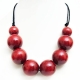 Necklace "Maroon Beads"