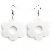 Earrings "White Flower"