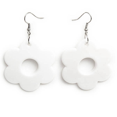 Earrings "White Flower"