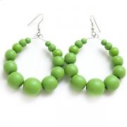 Kolczyki "Green Beads"