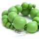 Earrings "Green Beads"