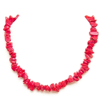 Necklace "Coral Stones"