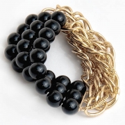 Bracelet "Black & Gold"