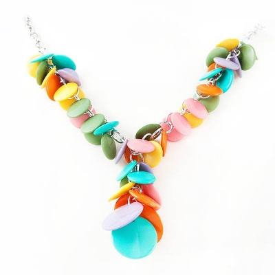 Necklace "Multicolour Rings"