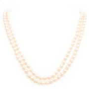 Necklace "Classic Beige Pearls"