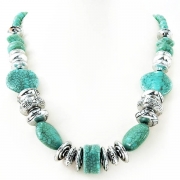 Necklace "Turquoise Mosaic"