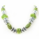 Necklace "Green Mosaic"